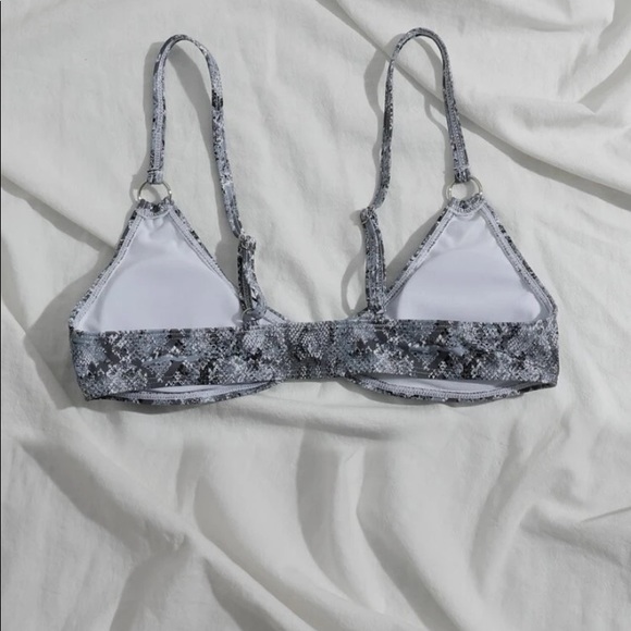 Grey Snakeskin Print Bikini Top *HOST PICK* - Picture 5 of 13